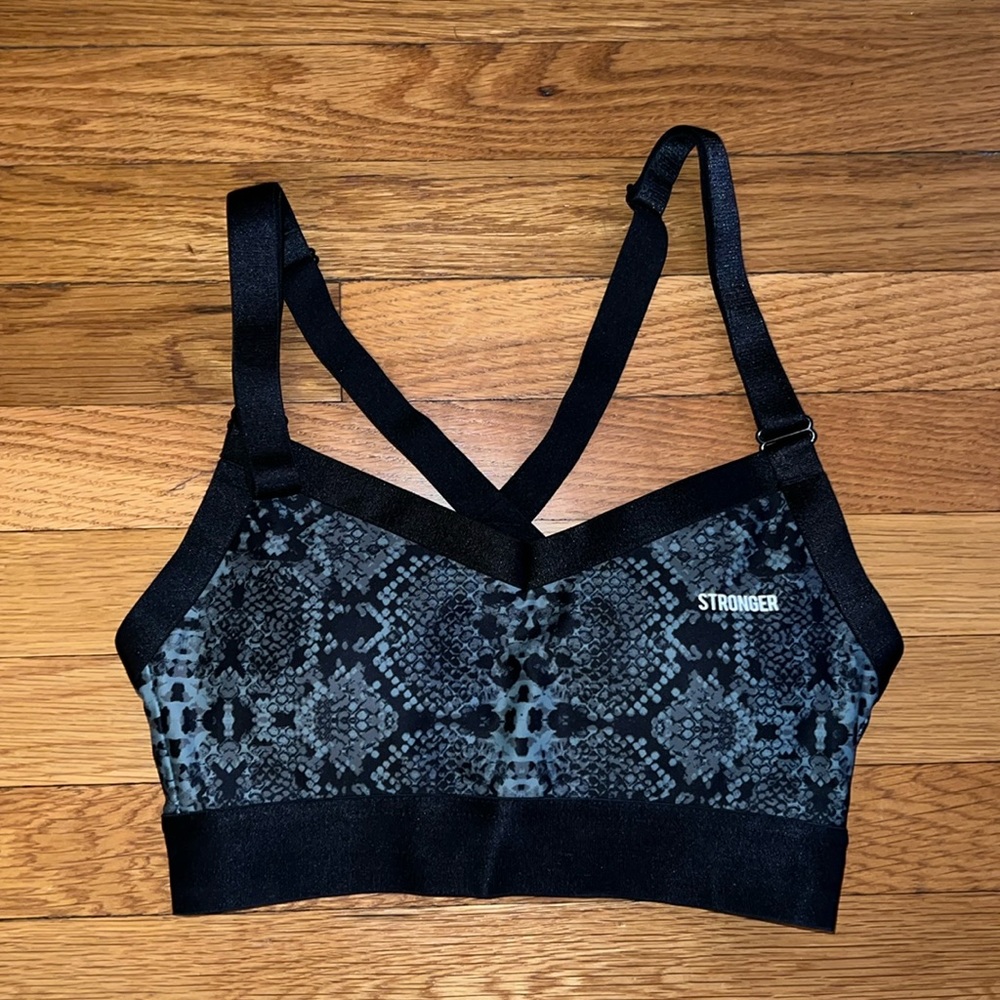 Stronger Green Snake Sports Bra XS